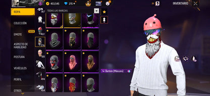 346 FREE FIRE! CUENTA MIXTA CON 10 EVOS, 2 AL NIVEL MÁXIMO Y BUENAS ARMAS DE INCUBADORA! 740 PECHOS!! PASES ANTIGUOS! TRAJE BOOYAH! NARUTO! CUELLOS DE TORTUGA! CHAQUETA DE S10! PLAYERAS DE FUTBOL! ROPA DE EVENTOS E INCUBADORAS! ANGELICALES DE HOMBRE...