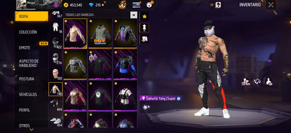 346 FREE FIRE! CUENTA MIXTA CON 10 EVOS, 2 AL NIVEL MÁXIMO Y BUENAS ARMAS DE INCUBADORA! 740 PECHOS!! PASES ANTIGUOS! TRAJE BOOYAH! NARUTO! CUELLOS DE TORTUGA! CHAQUETA DE S10! PLAYERAS DE FUTBOL! ROPA DE EVENTOS E INCUBADORAS! ANGELICALES DE HOMBRE...