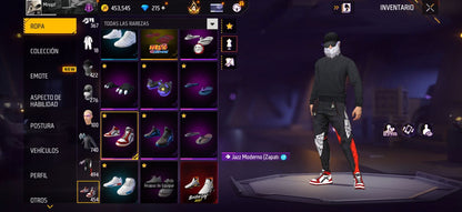 346 FREE FIRE! CUENTA MIXTA CON 10 EVOS, 2 AL NIVEL MÁXIMO Y BUENAS ARMAS DE INCUBADORA! 740 PECHOS!! PASES ANTIGUOS! TRAJE BOOYAH! NARUTO! CUELLOS DE TORTUGA! CHAQUETA DE S10! PLAYERAS DE FUTBOL! ROPA DE EVENTOS E INCUBADORAS! ANGELICALES DE HOMBRE...
