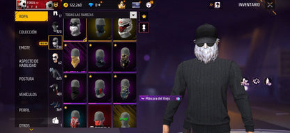 347 FREE FIRE! CUENTA MIXTA Y SEMI VETERANA CON 8 EVOS, 4 AL NIVEL MÁXIMO Y BUENAS ARMAS DE INCUBADORA! 625 PECHOS!!PASES SEMI ANTIGUOS! TRAJE COBRA! CJAQUETAS DE HEROICO Y ORO ANTIGUAS! CUELLO DE TORTUGA! MUCHA ROPA DE EVENTOS E INCUBADORAS CHIDAS!...