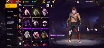 347 FREE FIRE! CUENTA MIXTA Y SEMI VETERANA CON 8 EVOS, 4 AL NIVEL MÁXIMO Y BUENAS ARMAS DE INCUBADORA! 625 PECHOS!!PASES SEMI ANTIGUOS! TRAJE COBRA! CJAQUETAS DE HEROICO Y ORO ANTIGUAS! CUELLO DE TORTUGA! MUCHA ROPA DE EVENTOS E INCUBADORAS CHIDAS!...