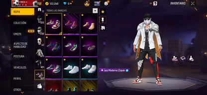 347 FREE FIRE! CUENTA MIXTA Y SEMI VETERANA CON 8 EVOS, 4 AL NIVEL MÁXIMO Y BUENAS ARMAS DE INCUBADORA! 625 PECHOS!!PASES SEMI ANTIGUOS! TRAJE COBRA! CJAQUETAS DE HEROICO Y ORO ANTIGUAS! CUELLO DE TORTUGA! MUCHA ROPA DE EVENTOS E INCUBADORAS CHIDAS!...