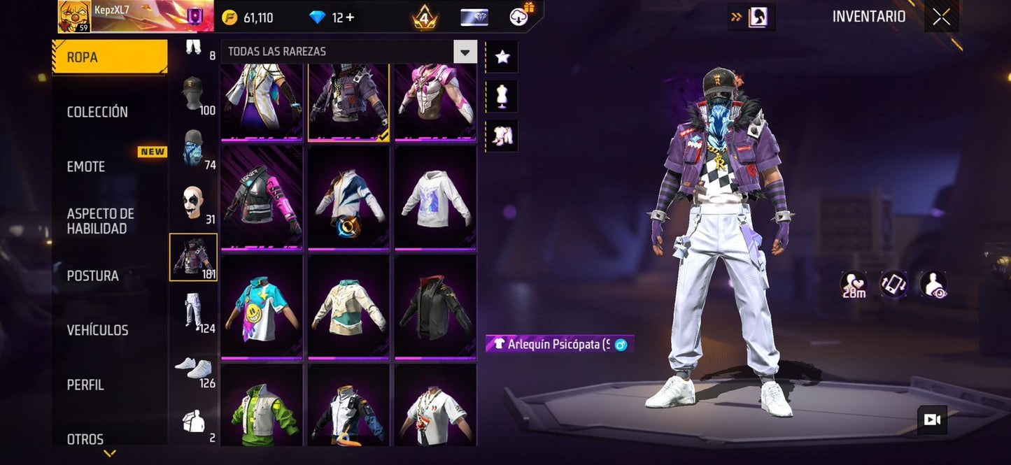 🔥 Cuenta Free Fire