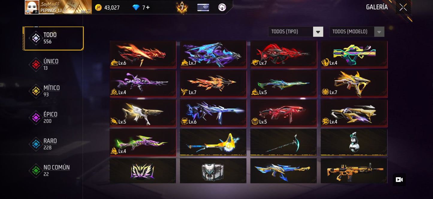🔥 Cuenta Free Fire