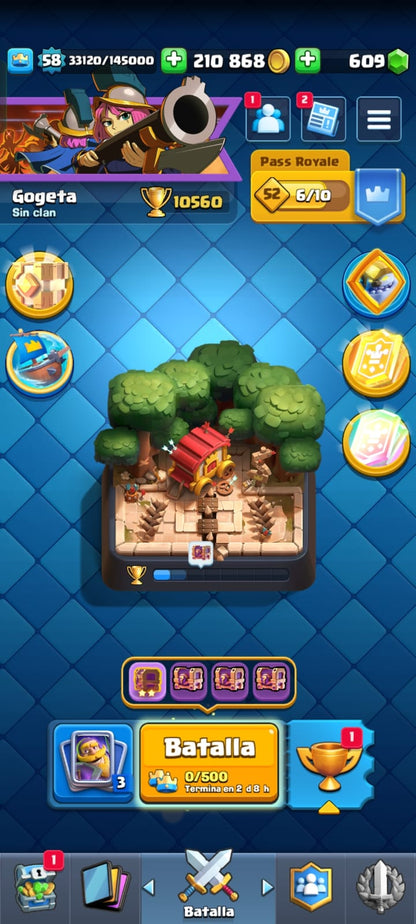 490 CLASH! CUENTA CON 10560 COPAS! 1 CARTA AL NIVEL 16! 10 CARTAS AL NIVEL 15! 17 CARTAS AL NIVEL 14! 2 CARTAS HÉROES DESBLOQUEADAS Y 12 CARTAS EVOLUTIVAS ADQUIRIDAS! 103 EMOTEEES! 10 TORRES! INSIGNIA DE 7 AÑOTES!  (799 MX) @everyone