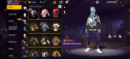 244 FREE FIRE!! CUENTA CON 3 EVOS Y BUENAS ARMAS!! CASI 200 PECHOS!! PLAYERAS DE FUTBOL!! MUCHA ROPA DE EVENRO! RULETAS ! PERFECTAS PARA COMBINAR CON TODO!! REGIÓN: EEUU (799mx) @everyone