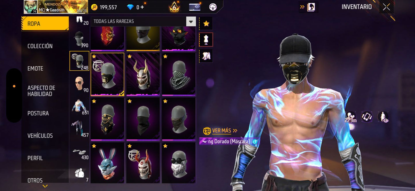 245 FREE FIRE! CUENTA MIXTA! CON 11 EVOS! 5 AL NIVEL MAXIMO!! Y BUENAS ARMAS! MAS DE 650 PECHOS!! INCUBADORAS COMO YING YANG! CUERNITOS!! CUELLO DE TORTUGA! MUCHA ROPA DE EVENTO! INCUBADORAS! RULETAS! PASES Y CUBOS!! PUÑOS Y ANGELICALES!! PERFECTAS...