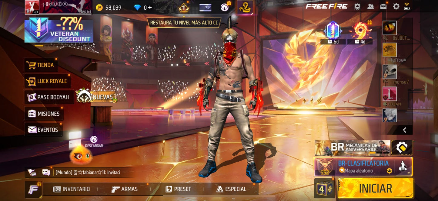 🔥 Cuenta Free Fire