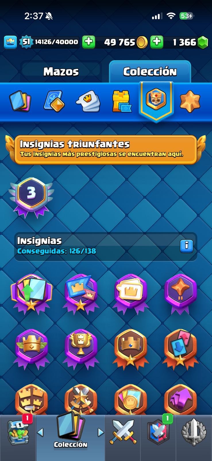 474 CLASH! CUENTA PARA COMENZAR! 10,002 COPAS! 1 CARTA AL 15! 12 CARTAS AL 14! 1 HÉROE! 4 CARTAS EVOLUTIVAS! 70 EMOTES MUY PEDIDOS! 4 TORRES! INSIGNIA DE 3 AÑOS! (699 MX) @everyone