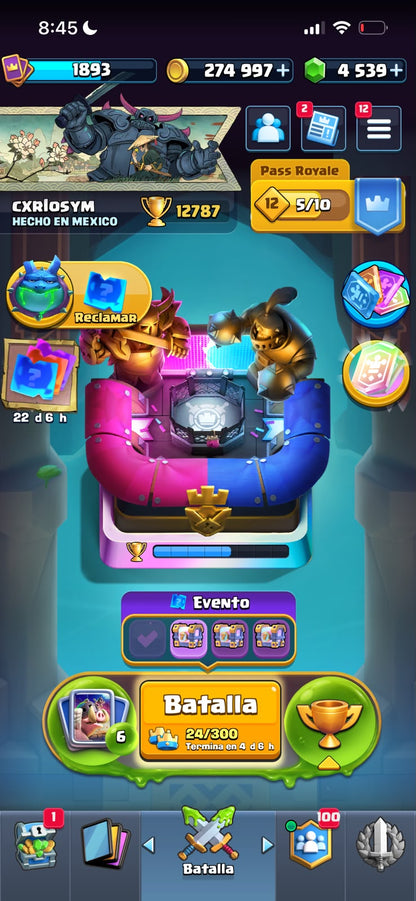 👑 Cuenta Clash Royale