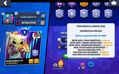 ⚡ Cuenta Brawl Stars