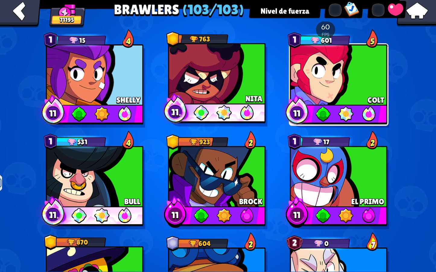 ⚡ Cuenta Brawl Stars