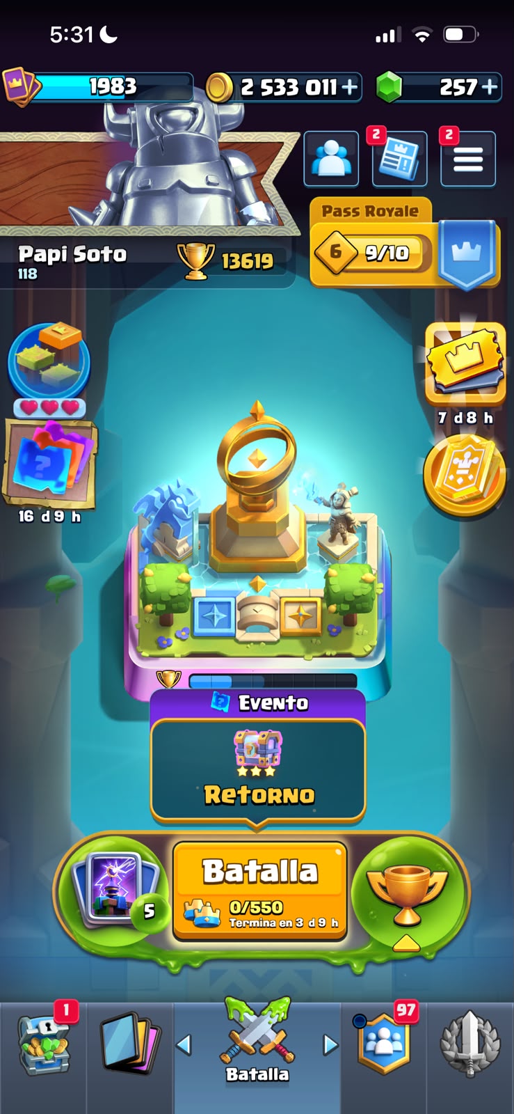 👑 Cuenta Clash Royale