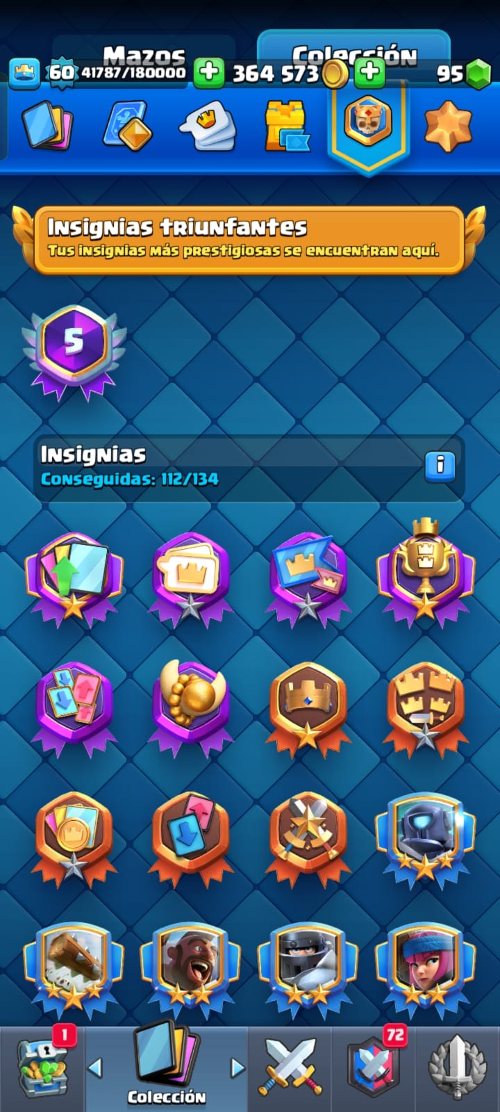 495 CLASH! 10059 COPAS! 2 CARTAS AL NIVEL 16! 10 CARTAS AL NIVEL 15! 19 CARTAS AL NIVEL 14! 13 CARTAS HÉROES DESBLOQUEADAS! 104 EMOTES DE LOS MAS PEDIDOS! 18 TORRES! INSIGNIA DE 5 AÑOS!! (799 MX) @everyone