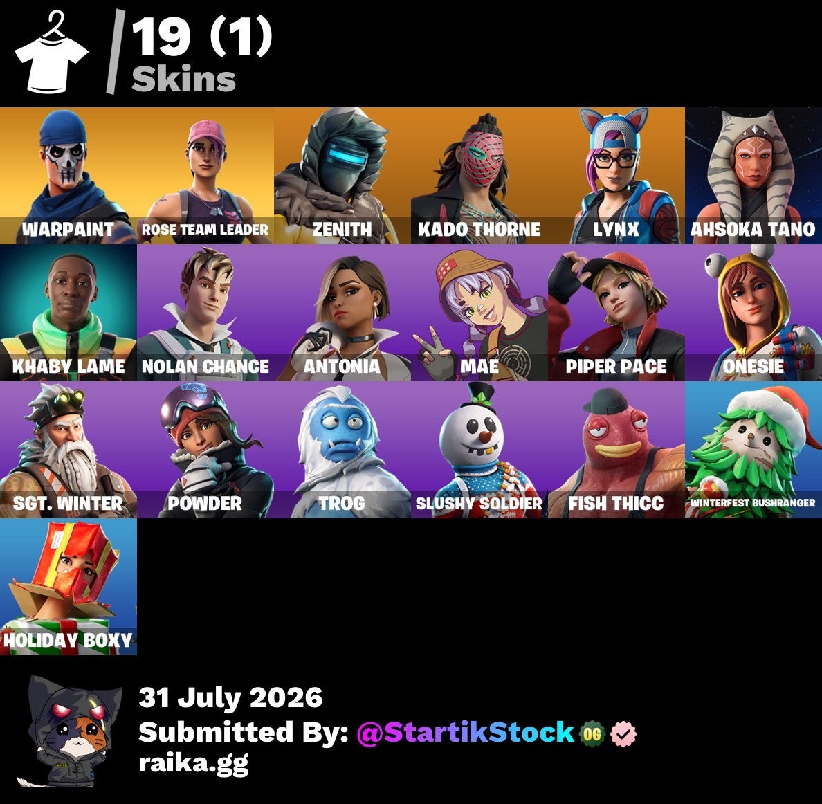 🎮 Cuenta Fortnite