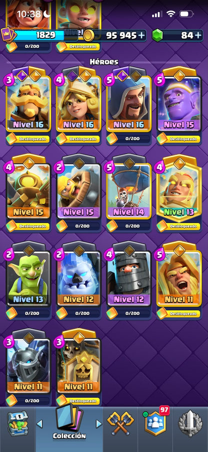 👑 Cuenta Clash Royale