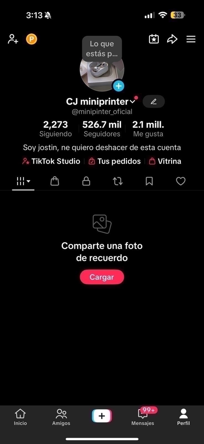 GRIAL TIKTOK CON 526.7 MIL SEGUIDORES! 2.1MILLONES DE LIKES! MUCHÍSIMAS VISTAS Y TIENE PERMISOS PARA HACER LIVES! TAMBIÉN PUEDEN MONETIZAR! (10,999mx) @everyone 🔥
