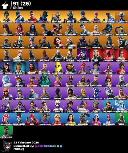 STW! TWITCH SKIN! POINT PATROLLER! CARBON COMMANDER! ROGUE AGENT! TRILOGY! BLUE STRIKER! VALOR! CALAMITY! RAGNAROK! ZENITH! ETERNAL KNIGHT! LYNX! DERIVA! FATE! CARBIDE! OMEGA! DEADPOOL! RUBY! IDOLS! DC! PICO REAPER! NO PSN! (799 MX) @everyone
