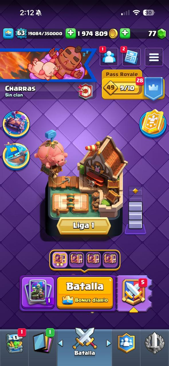 272 CLASH! SÚPER GRIAL! 14 995 COPAS! LIGA COMPETITIVA 1! 35 CARTAS AL 15 ÉLITES! 64 CARTAS AL 14! 25 CARTAS EVOLUTIVAS! 106 EMOTES MUY PEDIDOS! 14 TORRES! INSIGNIA OG DE 9 AÑOS! CASI 2M EN MONEDAS! (4899 MX) @everyone