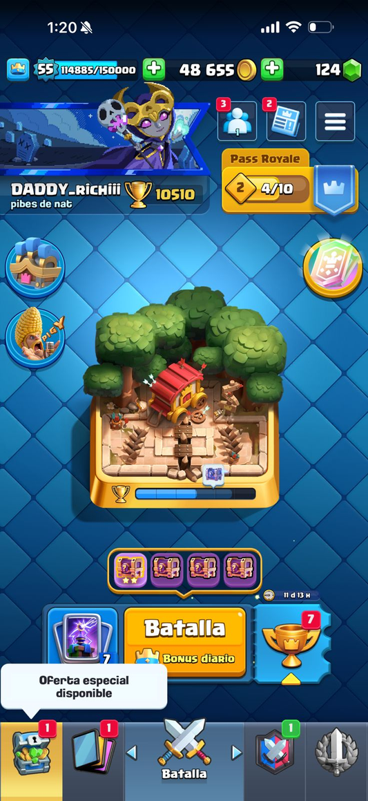 290 CLASH! 10 510 COPAS! 8 CARTAS AL 15 ÉLITES! 20 CARTAS AL 14! 14 EVOLUTIVAS! 92 EMOTES! 10 TORRES! INSIGNIA 4 AÑOS! + BRAWL! 78k COPAS Y 80/96 BRAWLERS! (1899mx) @everyone